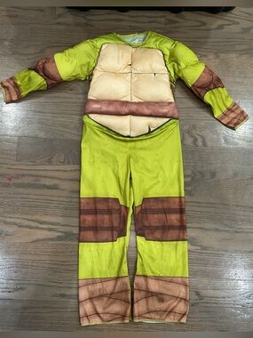 Teenage Mutant Ninja Turtles Green Costume with Attached Shell Size S